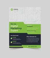 Professional business flyer design vector