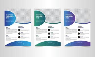 Professional corporate business flyer template  design vector