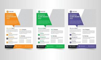 Professional Corporate business flyer template design vector