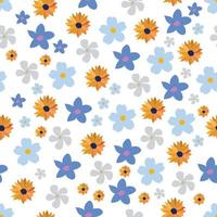 Floral Seamless pattern. Floral texture. Floral fabric seamless pattern. Vector seamless pattern.