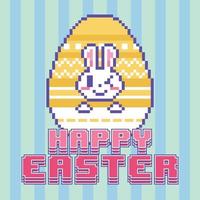Vector Happy Easter Post Illustration