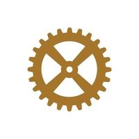 gold gear icon vector design