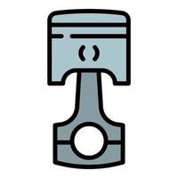 Car motor piston icon outline vector. Auto engine vector