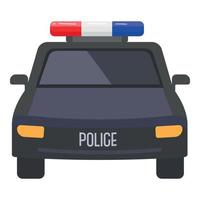 Police car icon cartoon vector. Guard officer vector