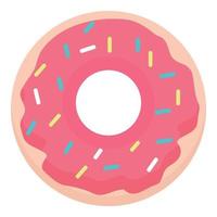 Police candy donut icon cartoon vector. Cop guard vector