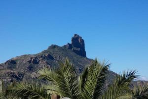 Mountainous centre of the island of Gran Canaria in the Atlantic Ocean photo