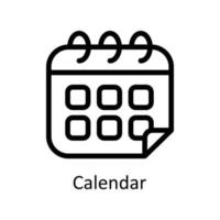 Calendar Vector  outline Icons. Simple stock illustration stock