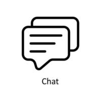 Chat Vector  outline Icons. Simple stock illustration stock