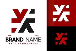 Abstract Letter Y or X Monogram logo vector icon illustration