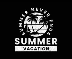 verano vacaciones ilustración Arte vector camiseta diseño