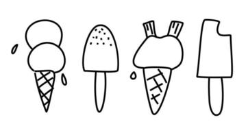 Ice Cream Cones and Lollipops vector