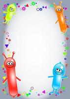 Happy Birthday Balloon Background Border vector