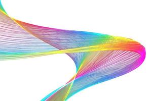 Rainbow Ribbon Particle Curve Banner vector