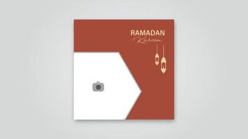 Ramadan Kareem designs. Islamic greeting background template. Social media vector