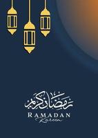 Ramadan Kareem designs. Ramadan greeting poster for Muslims. Banner, background, wallpaper, card. vector