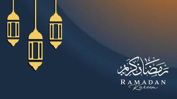 Ramadán kareem diseños islámico saludo antecedentes modelo. vector