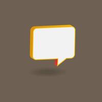 3d retro speech bubble collection. Conversation illustration design for sales promotion vector