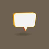 3d retro speech bubble collection. Conversation illustration design for sales promotion vector