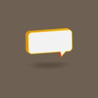 3d retro speech bubble collection. Conversation illustration design for sales promotion vector