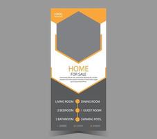 Real Estate Roll-up Banner Template vector