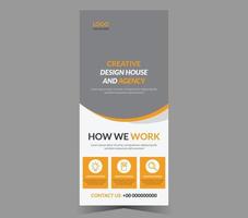 Design house Roll-up Banner Template vector