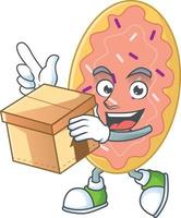 Cartoon character of bread vector