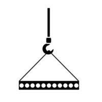 construcción grua icono vector. cargando ilustración signo. transporte símbolo. construcción logo. vector