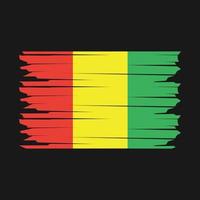 Guinea Flag Illustration vector