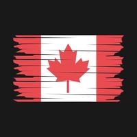 ilustración de la bandera de canadá vector