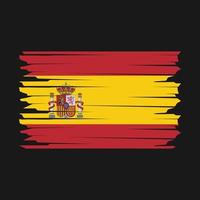 ilustración de la bandera de españa vector