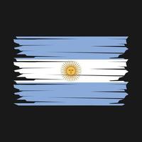 ilustración de la bandera argentina vector