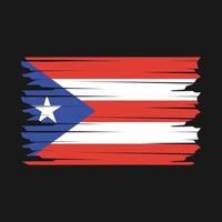 Puerto Rico Flag Illustration vector