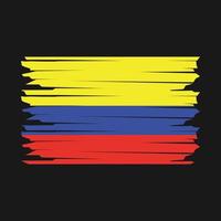 Colombia Flag Illustration vector