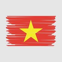 ilustración de la bandera de vietnam vector