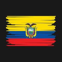 Ecuador bandera ilustración vector