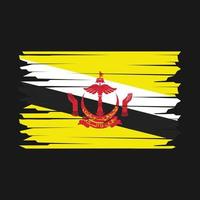 Brunei bandera ilustración vector