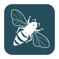 icono de diseño de ilustraciones de logotipo de abeja vector