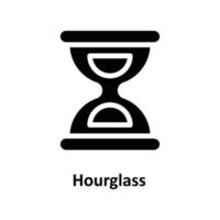 Hourglass Vector  Solid Icons. Simple stock illustration stock