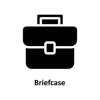 Briefcase Vector  Solid Icons. Simple stock illustration stock