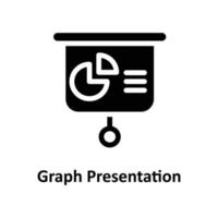 Graph Presentation Vector  Solid Icons. Simple stock illustration stock