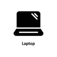 Laptop Vector  Solid Icons. Simple stock illustration stock