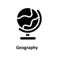 Geography  Vector  Solid Icons. Simple stock illustration stock