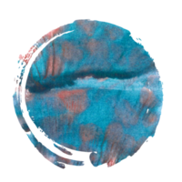 Watercolor round frame png