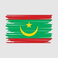 Mauritania Flag Illustration vector