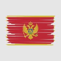 montenegro bandera ilustración vector