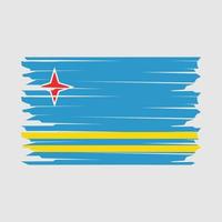 aruba bandera ilustración vector
