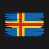 Aland Islands Flag Illustration vector