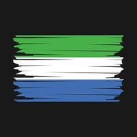 Sierra Leone Flag Illustration vector