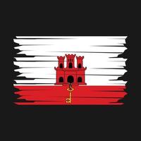 Gibraltar Flag Illustration vector