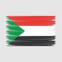 Sudan Flag Illustration vector